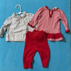 Valentine’s 6-12m Gap and Kissy Kissy